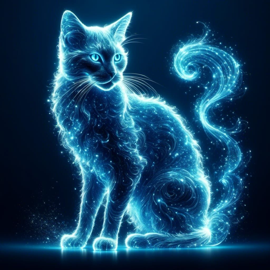Etheral Expecto Patronum Cat