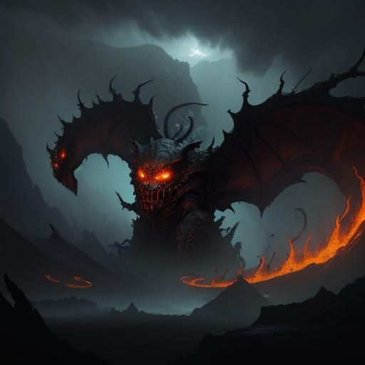 Spider-Snake Hybrid Descends into Hellish Abyss