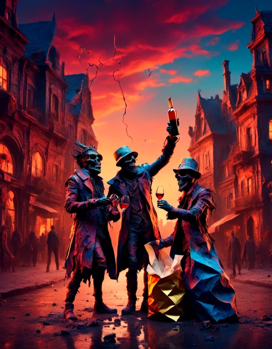 Winos Share Wine in Pixar-Inspired 3D Art