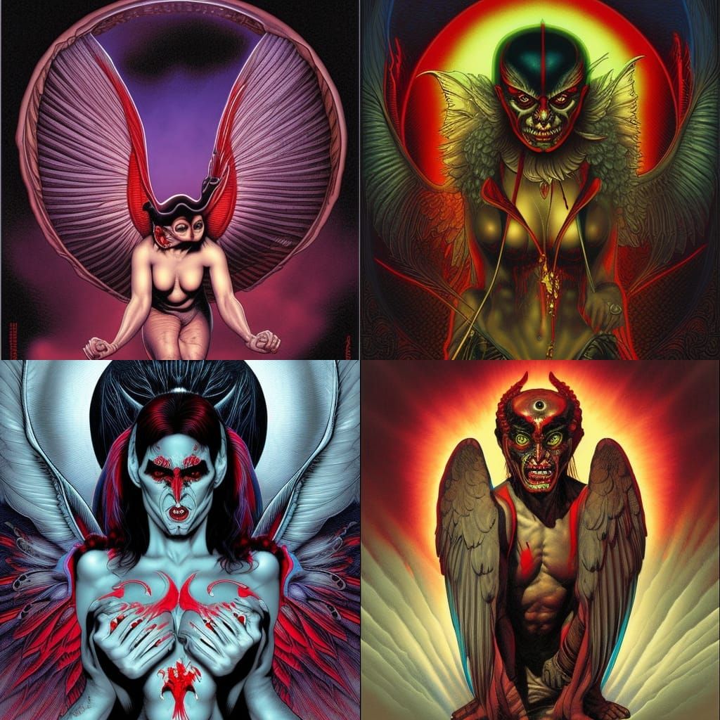 Pazuzu in Comic Book Art Style