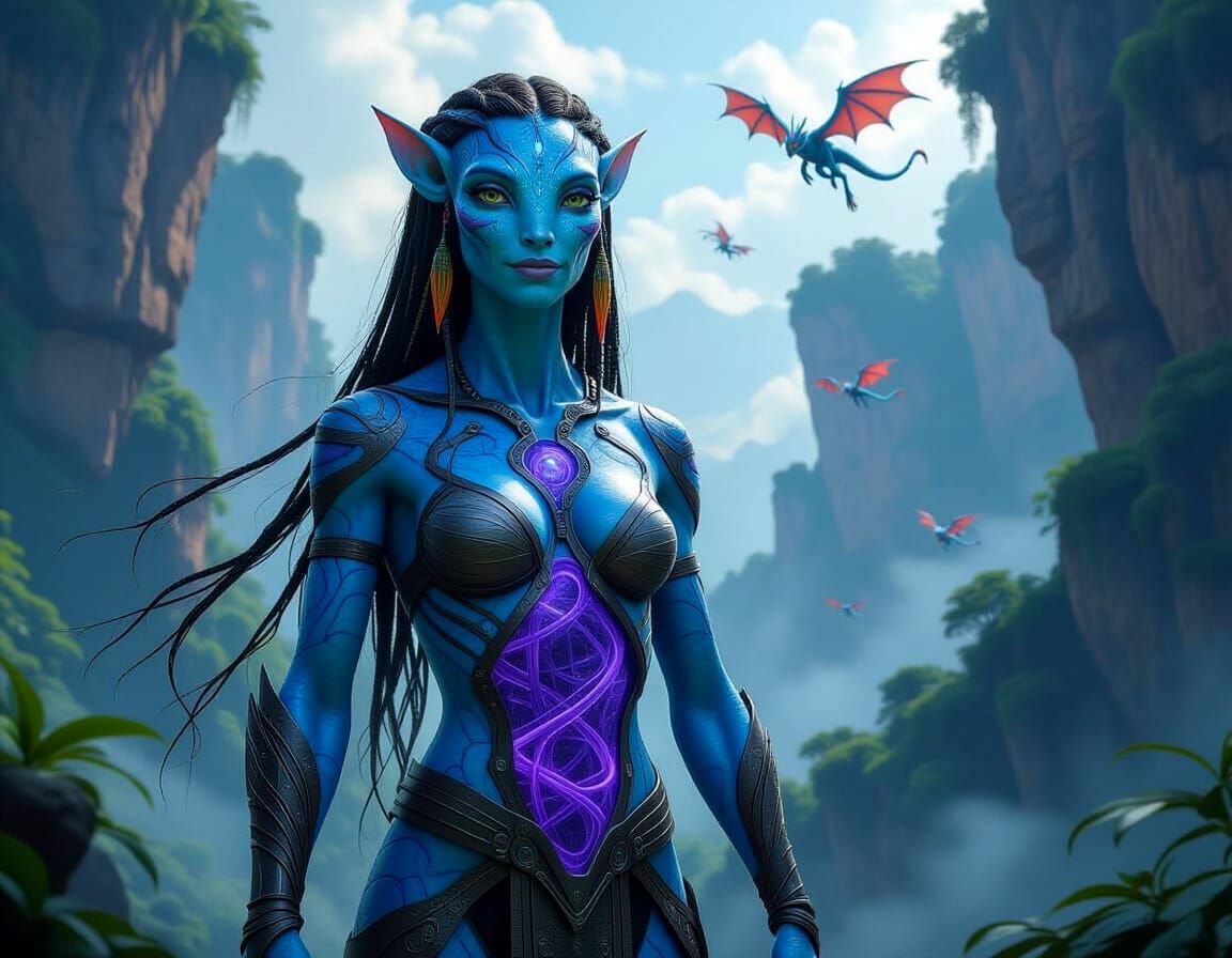 Marble Na'vi Avatar with Quantum Network Design
