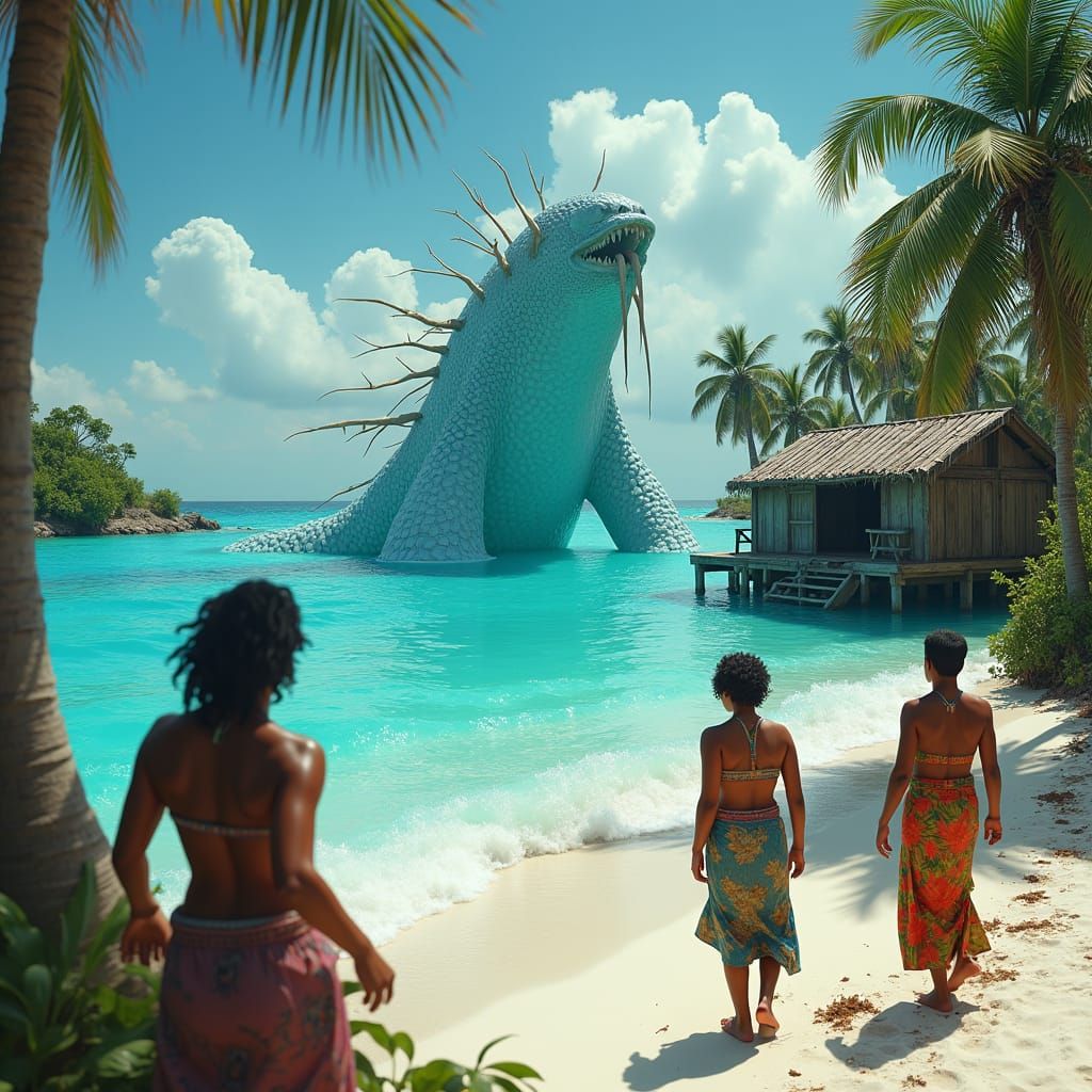 Mystical Sea Creature Emerges in Post-Apocalyptic Maldives