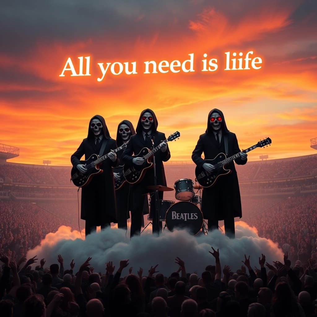 The Reaper Beatles: A Hyperrealistic Stadium Concert