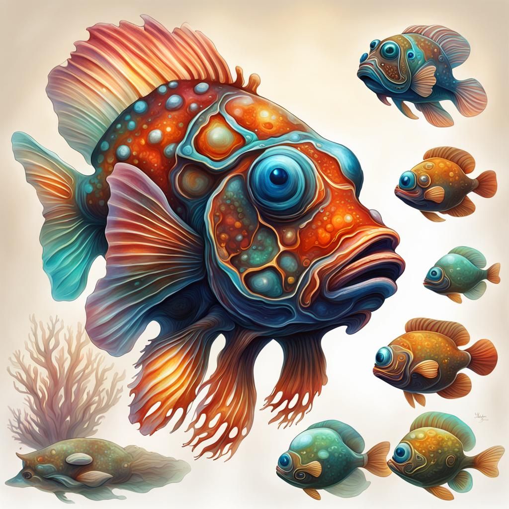 Exoplanet: Mandarin Fish Sculpin Alien Lifeforms
