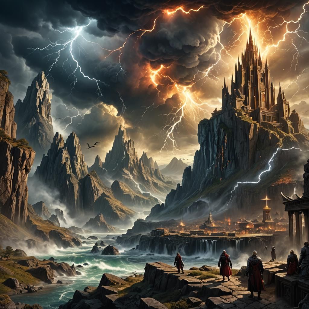 Fantastical Matte Painting of Seven Thunders