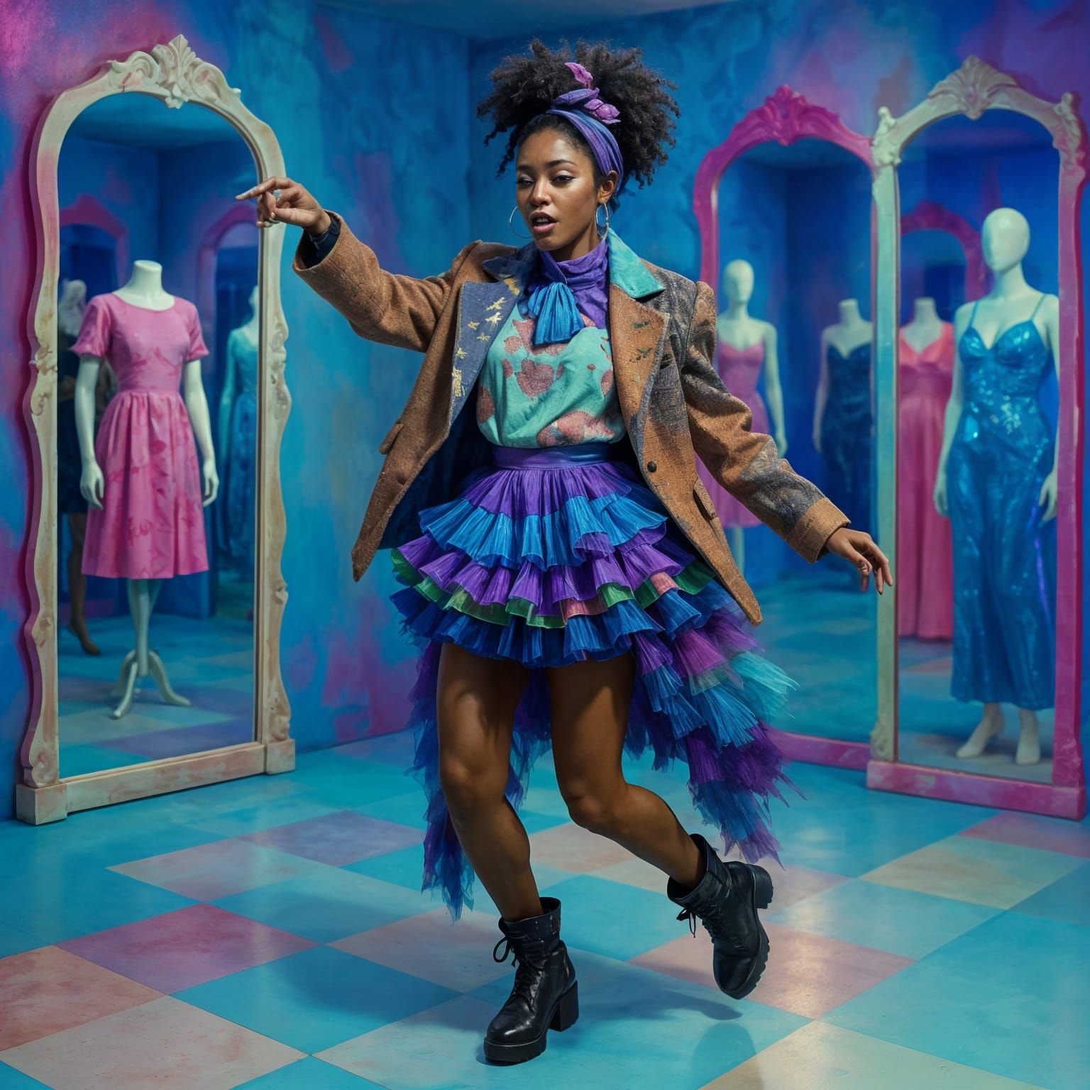 Rock Lyric Inspiration: Vivid Lights and Playful Energy