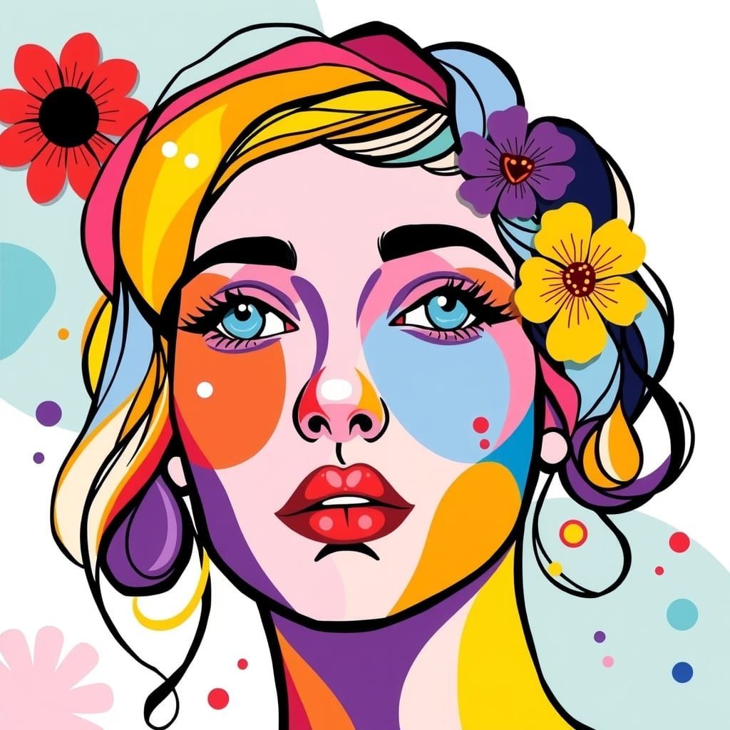 Colorful Face Art