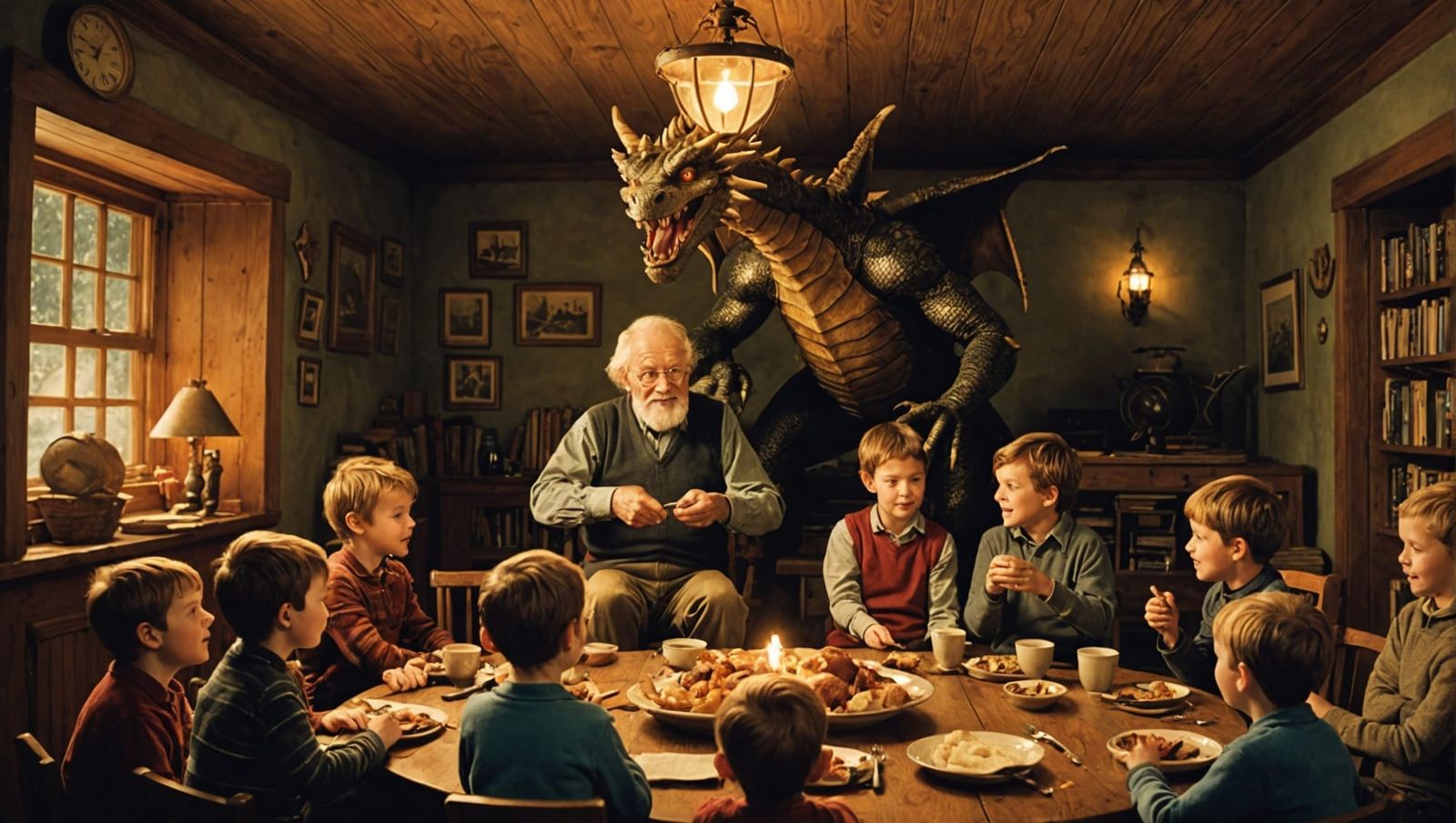 Grandpa's Dragon Tales: A Storybook Moment
