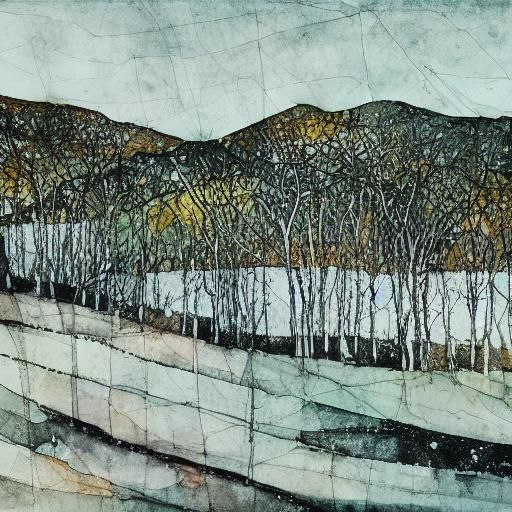 Fantastical Landscape Illustration with Intricate Details