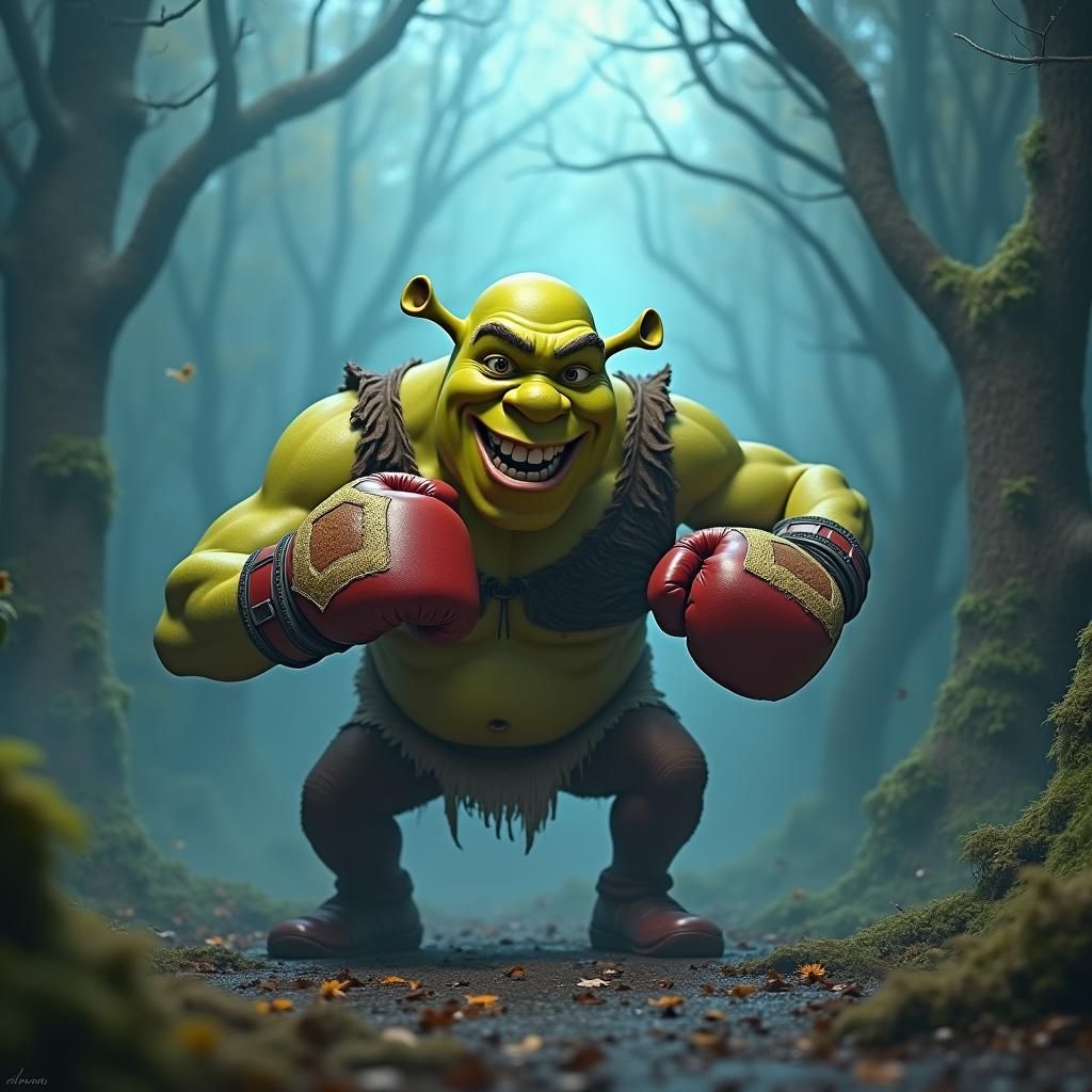 Shrek's Mystical Swamp Boxing Match