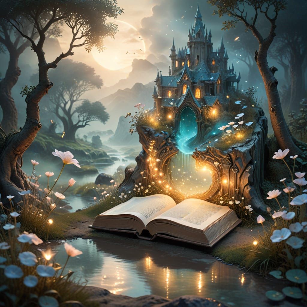 Mystical Illuminated Manuscript Reveals Whimsical Fantasy Sc...