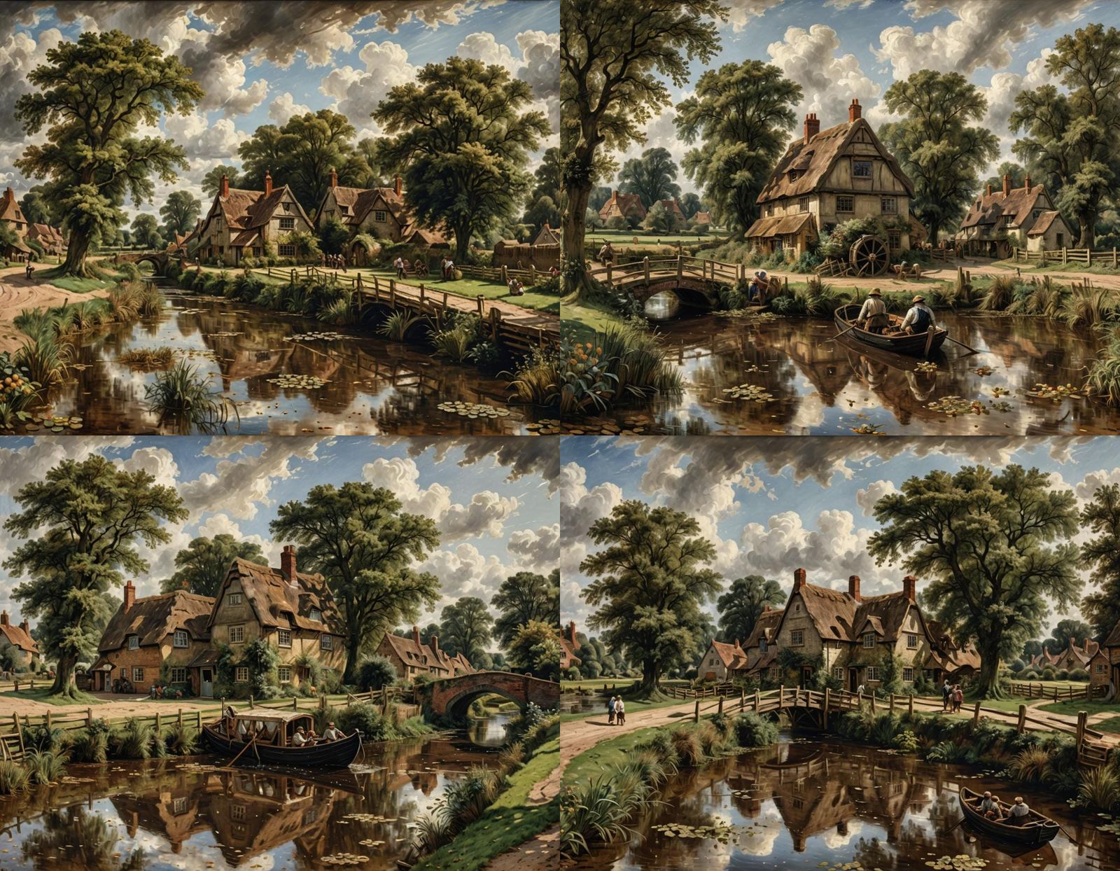 Hay Wain Painting: Hyper-Realistic Landscape Art