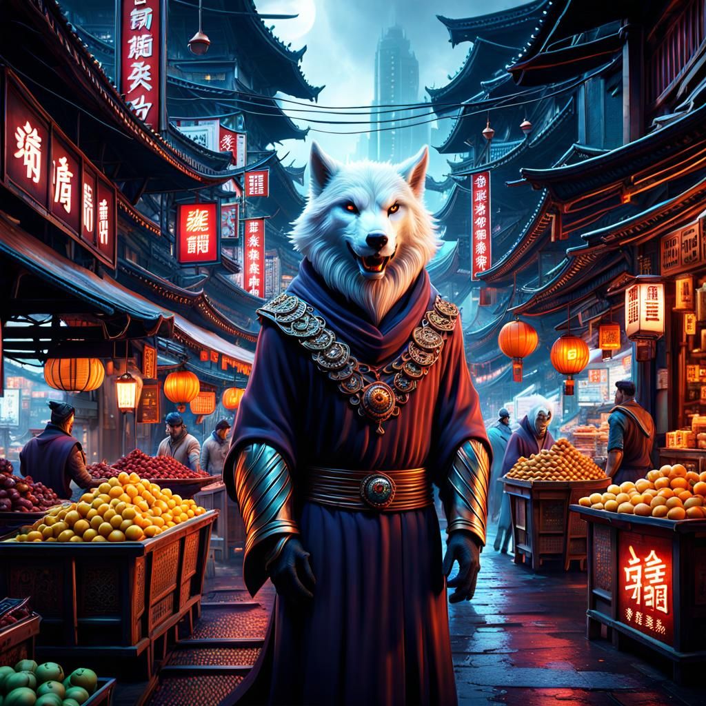 Adorable Werewolf Ghost in Hong Kong Market