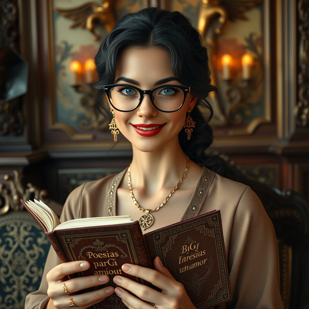 Italian Woman in Renaissance Setting, Old Master Style