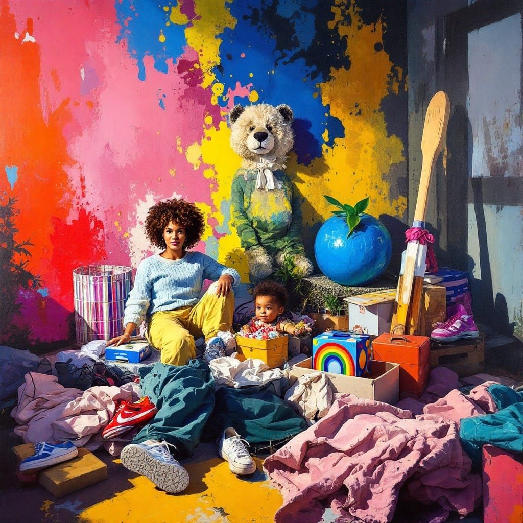 Celebrity Philanthropy in Vibrant Impressionist Masterpiece