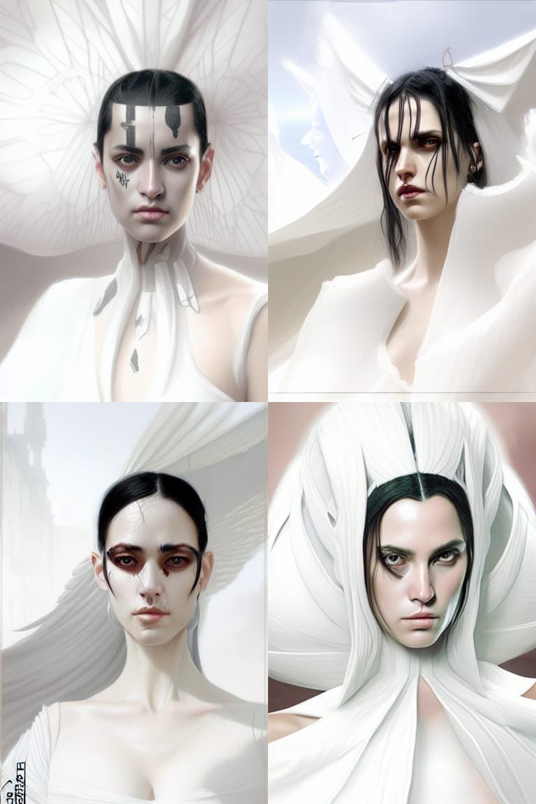 Asian Man in Brocade Dress, Hyperrealistic Fantasy Art