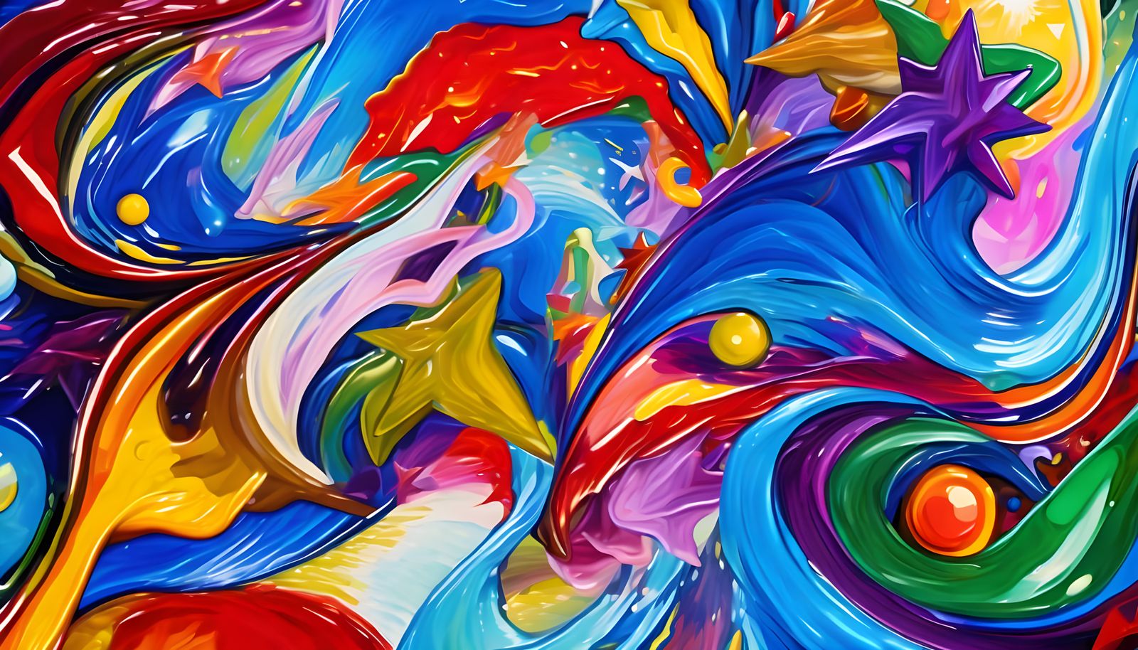 Vast 3D Maelstroms in a Surreal Cosmos