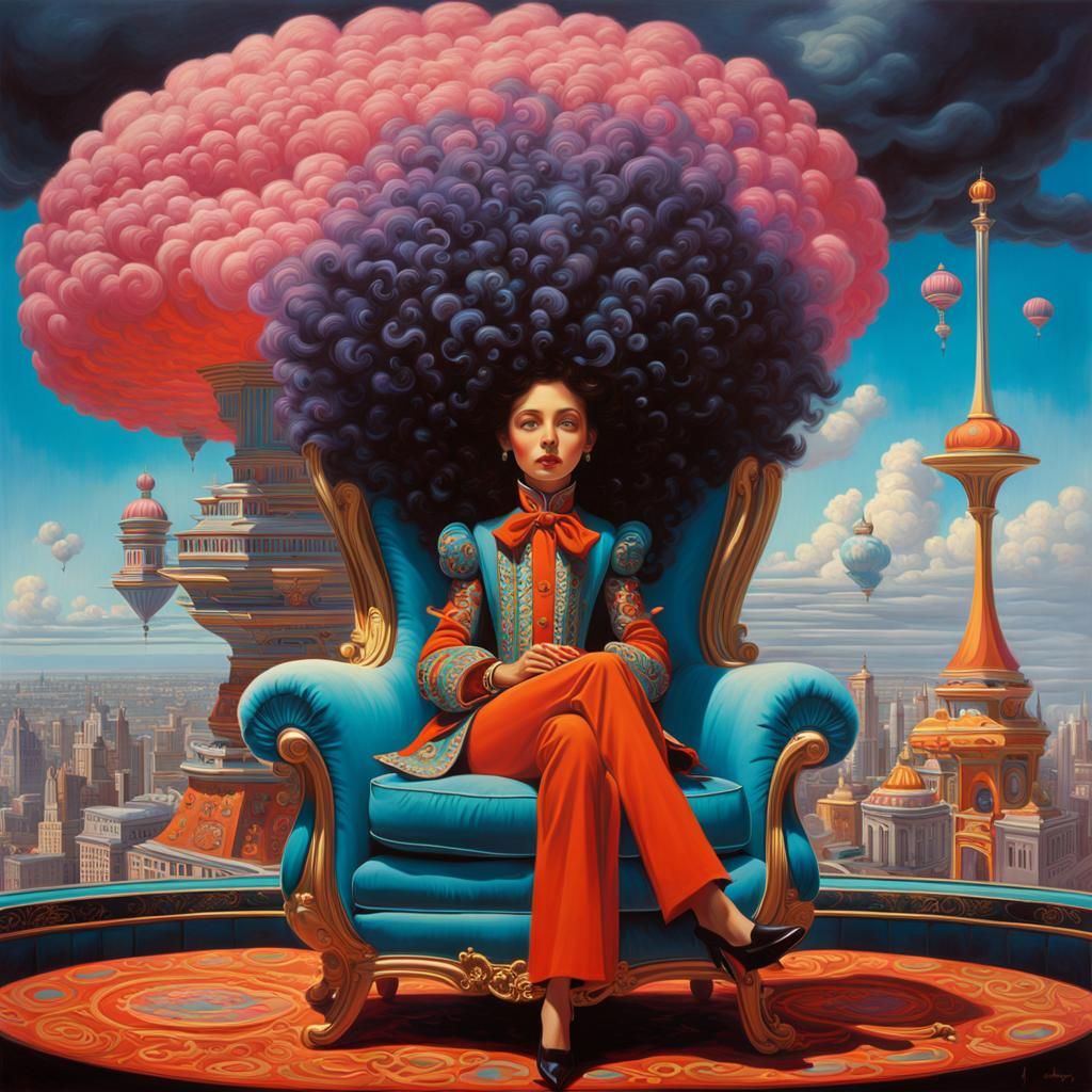 Whimsical Sculptor Controls Weather in Pop Surrealist Style