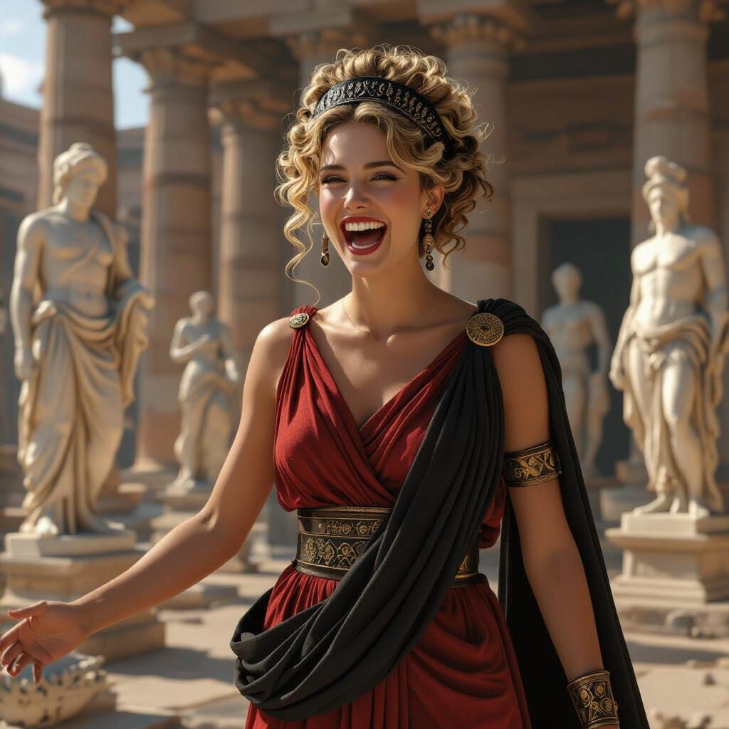 Goddess of Impiety Defiles Temple: A Digital Matte Painting