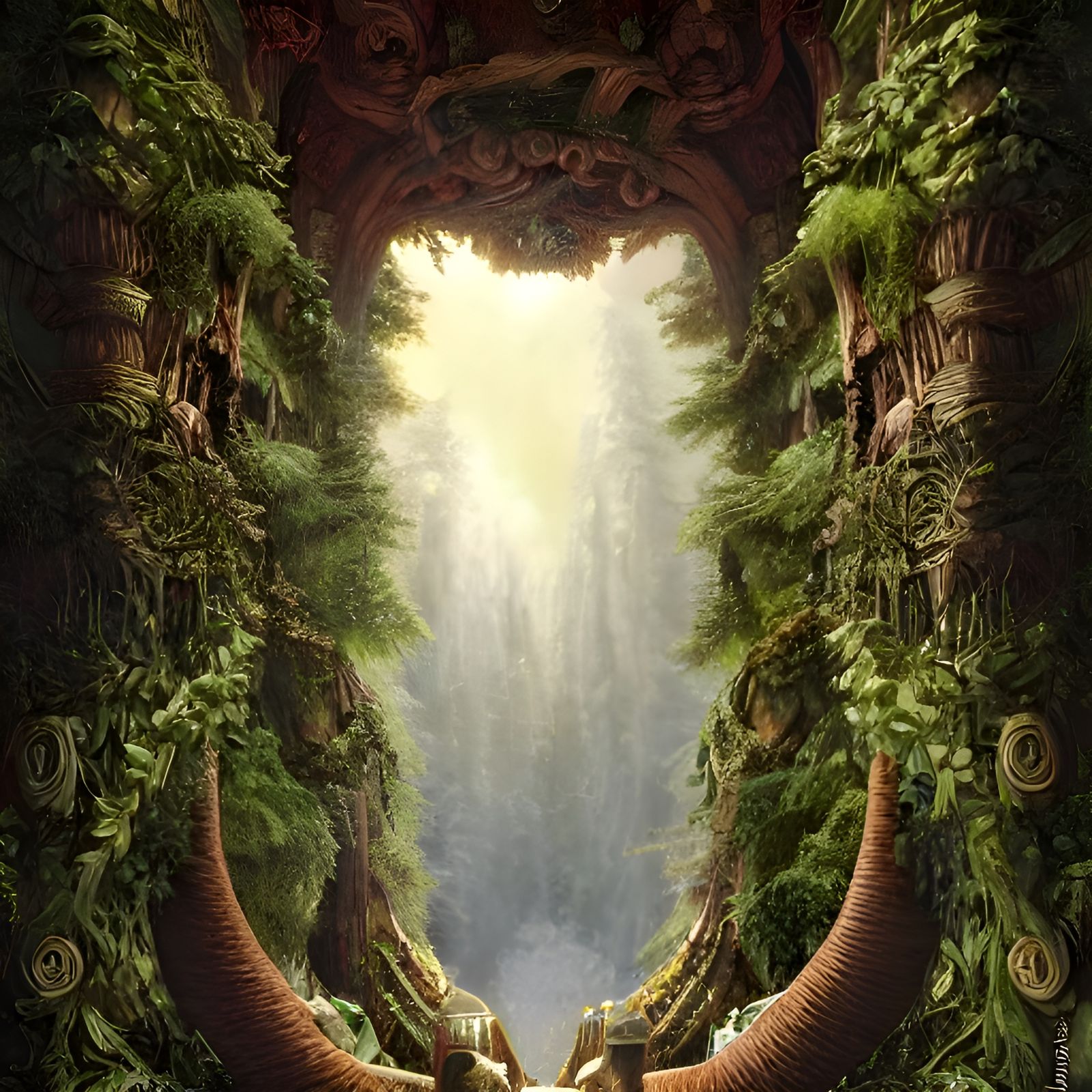 Holy Nephilim Cone: Ornate Digital Painting