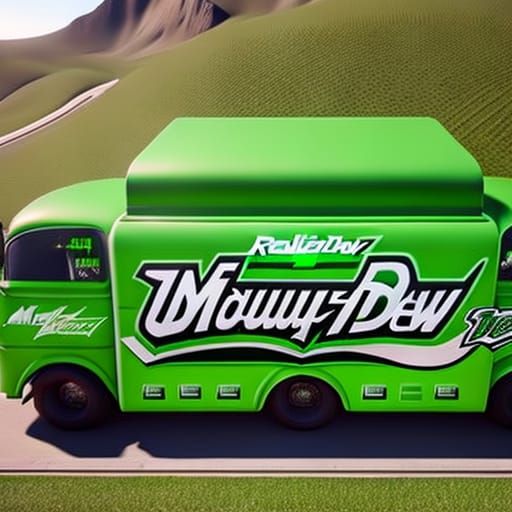 Mountain Dew Themed World in Video Game Graphics