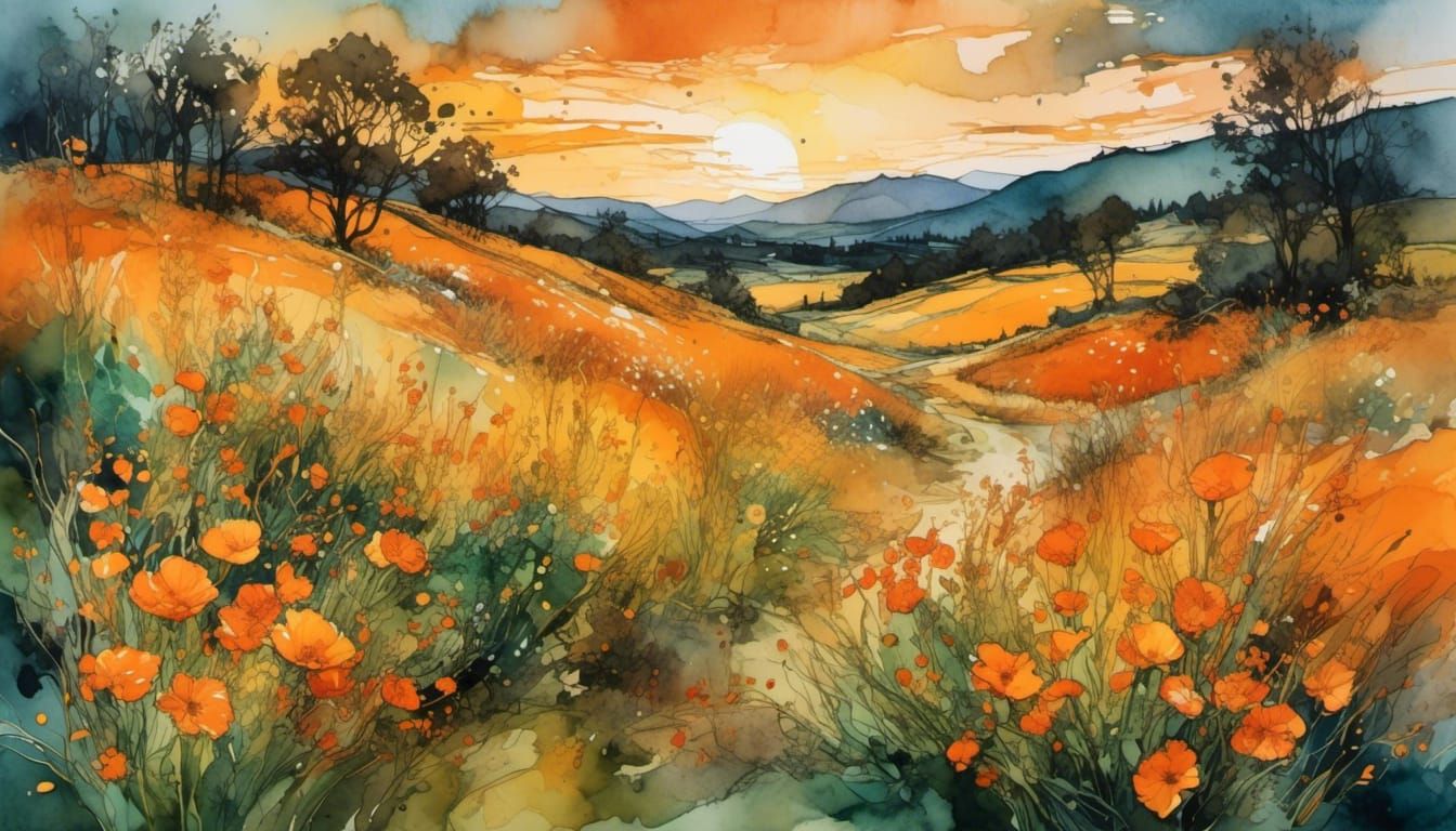 ORANGE AND YELLOW FLOWERS