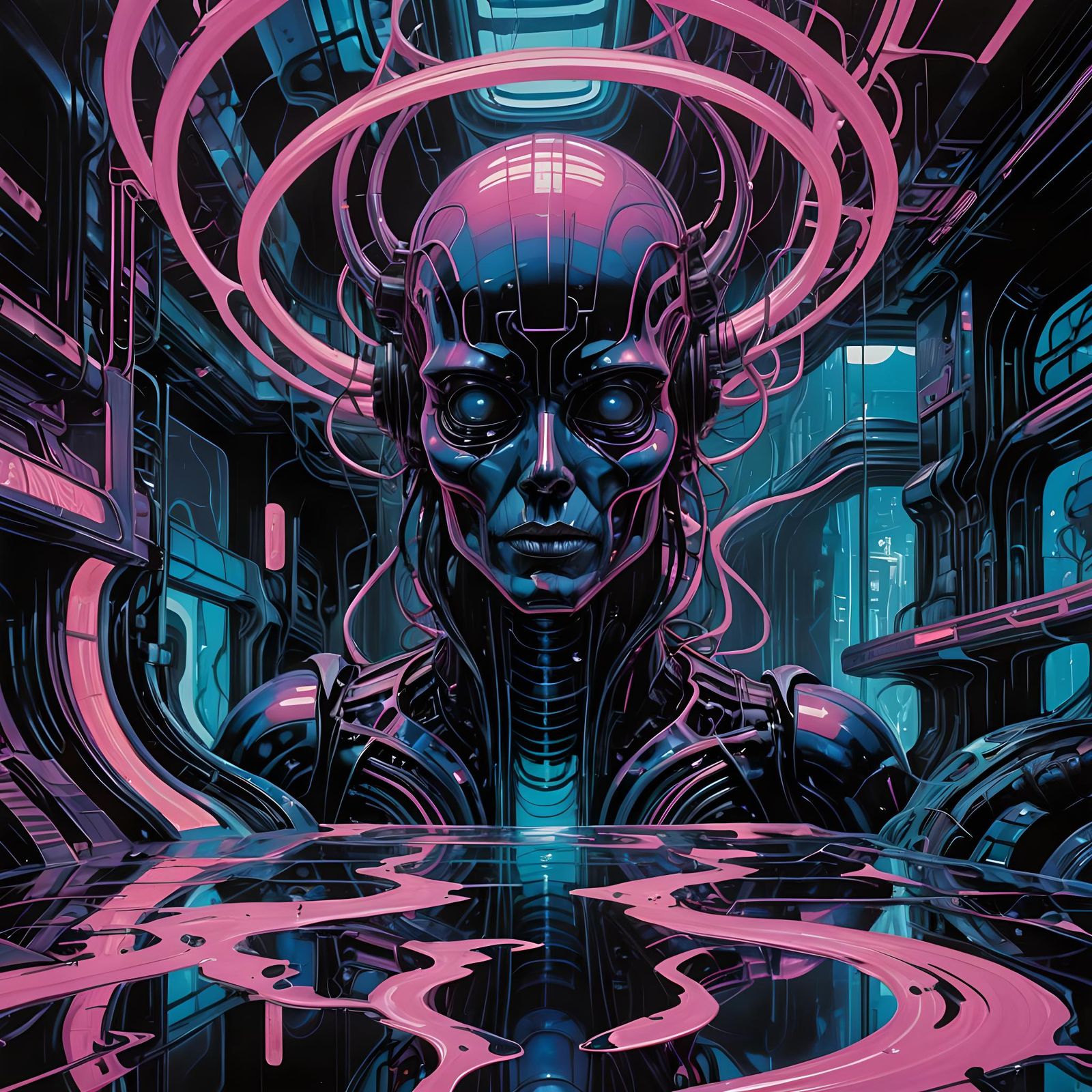 Cyberpunk Nightclub Calligraphy Neon Sign