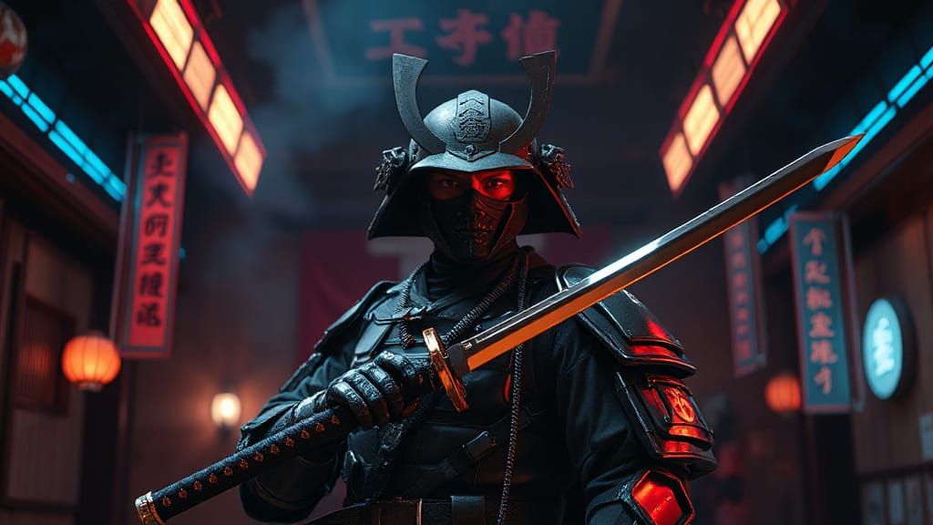 Cyberpunk Samurai