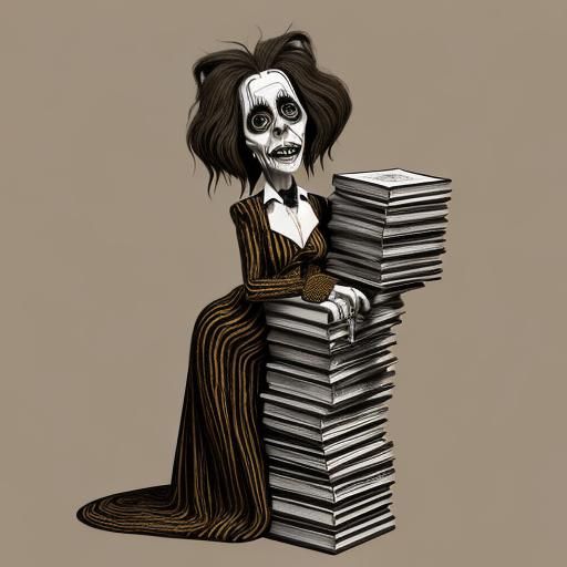 Disturbing Art Brut Portrait of Elderly Woman