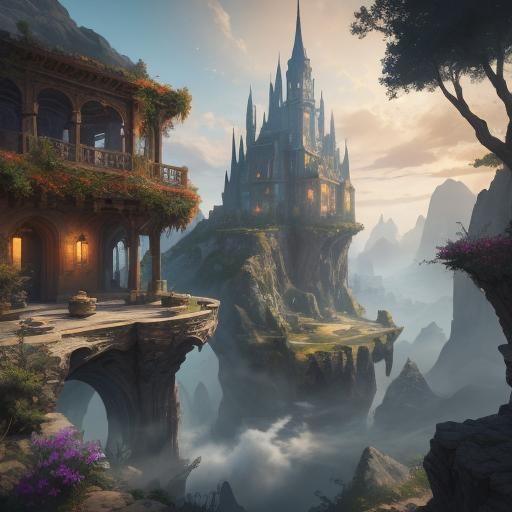 Oasis Villa: Detailed Matte Painting in Unreal Engine