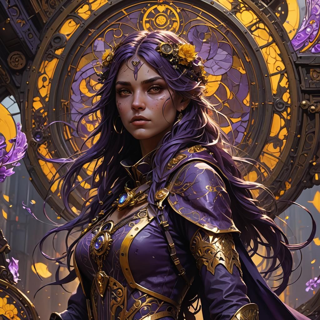 Dark Fantasy Portrait of a Crazy Girl