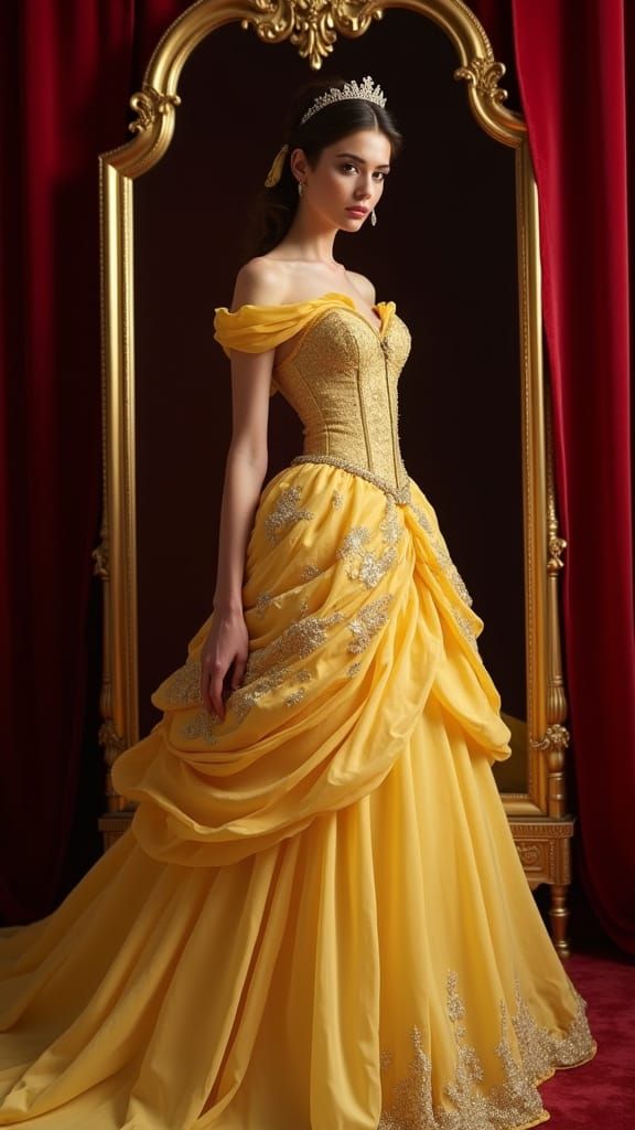 Belle Portrait in Sumptuous Gown and Setting