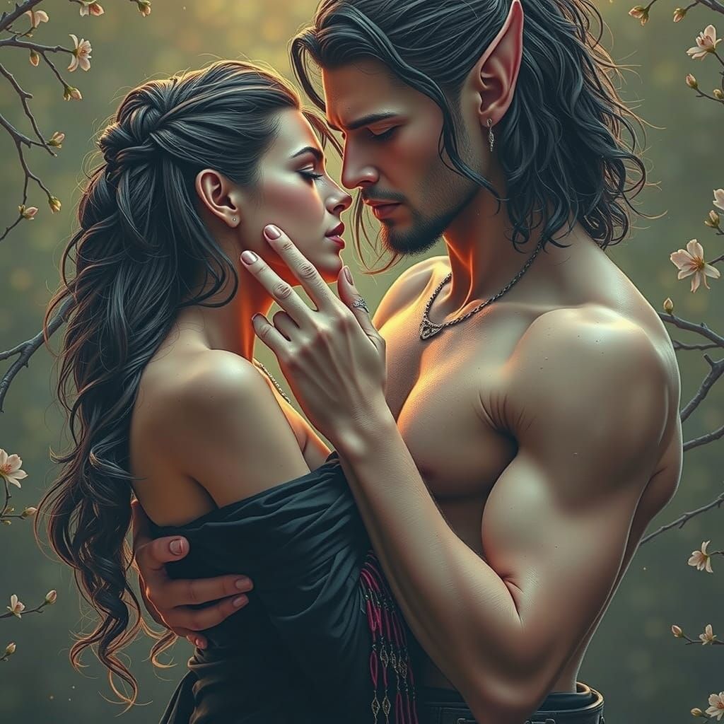 Intimate Moment of Passion and Protection