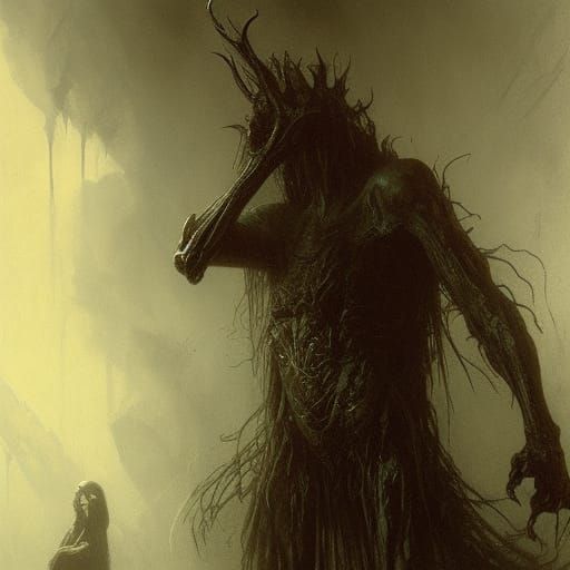 Horrifying Unnatural Hatred in Horror Art Style