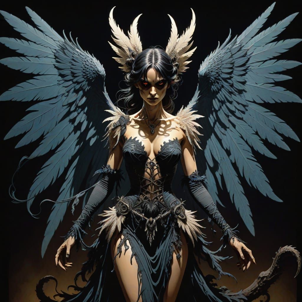 Eldritch Horror Goddess in Dark Fantasy Style