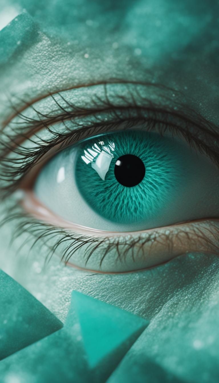 Amazonite Stone Eye in Tetrahedron