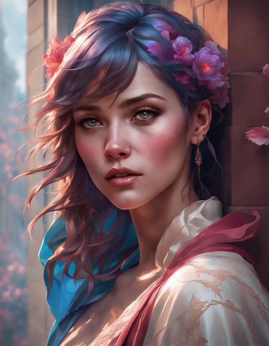 Portrait of Sweetness, Femininity, and Love