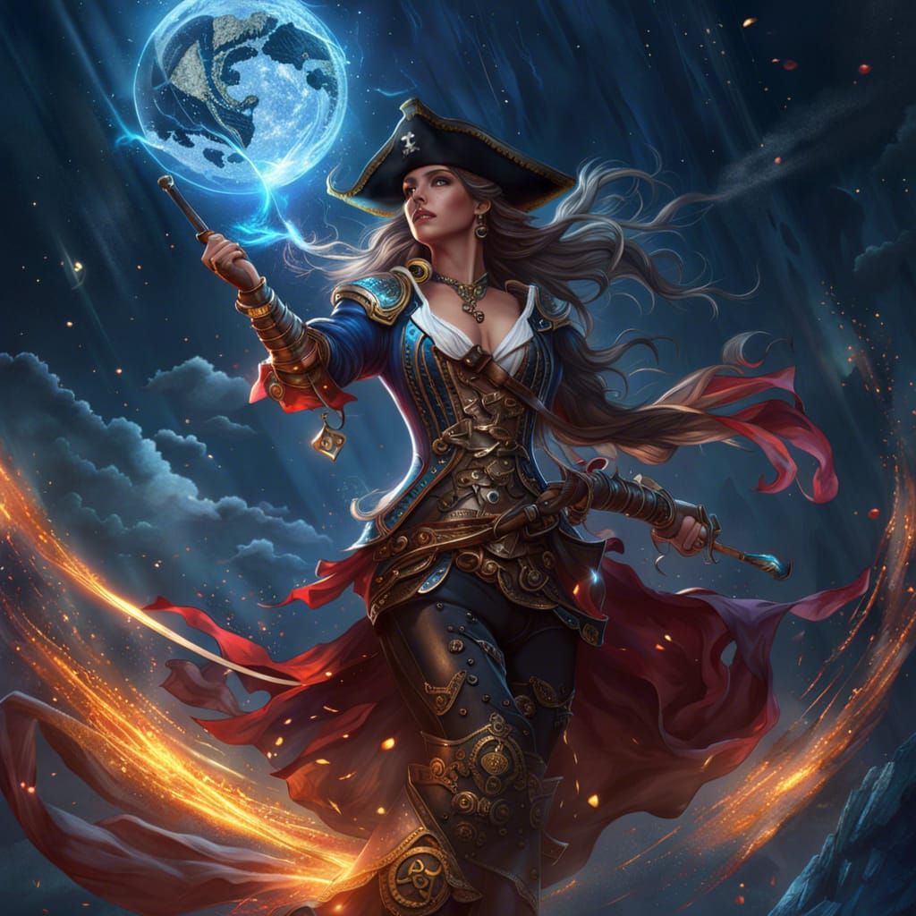 Pirate Princess Dancing in Supernova Fire