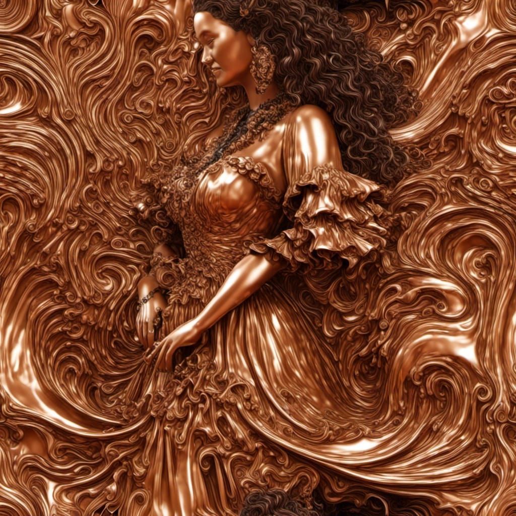 <lora:Liquidized:1.0>  Liquid Capital Copper 16k ultra resol...