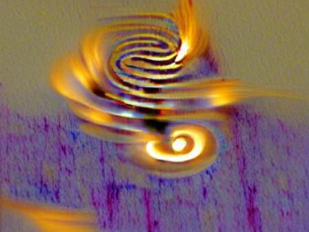 Dynamic Fluxing Spiral: Abstract Composition