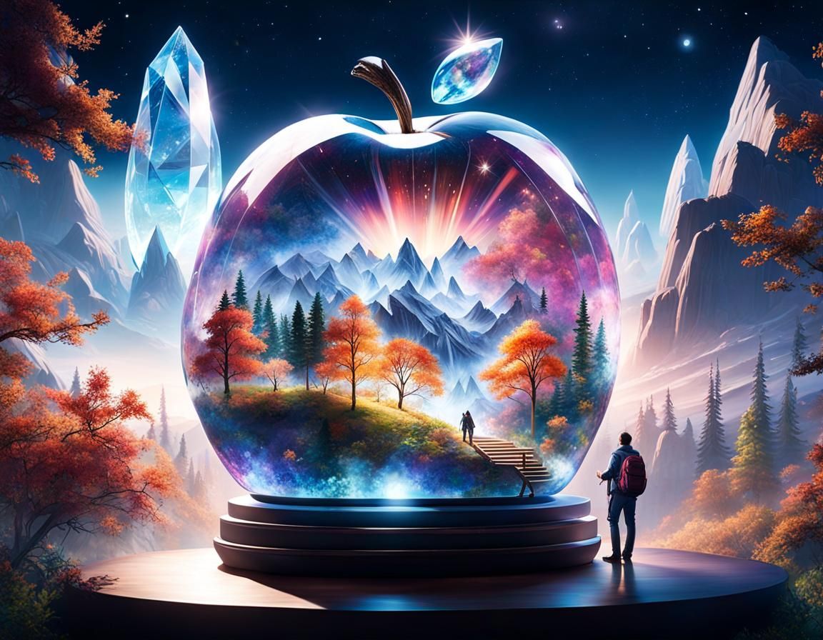 Crystal Apple: Journey's Beginning in Space