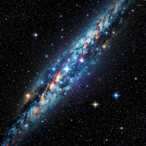 Lego Galaxy: A Cosmic Scene in Bricks