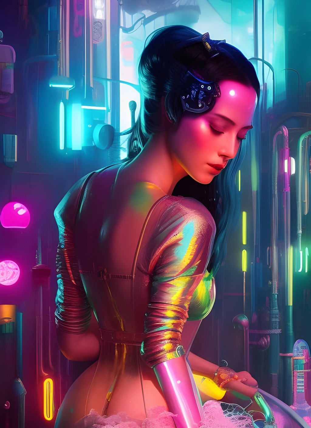 Cyberpunk Play Girl