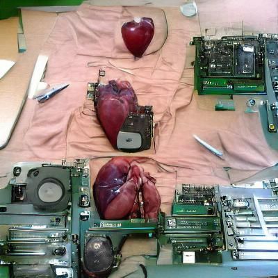 AI Generated Heart Transplant Visualization