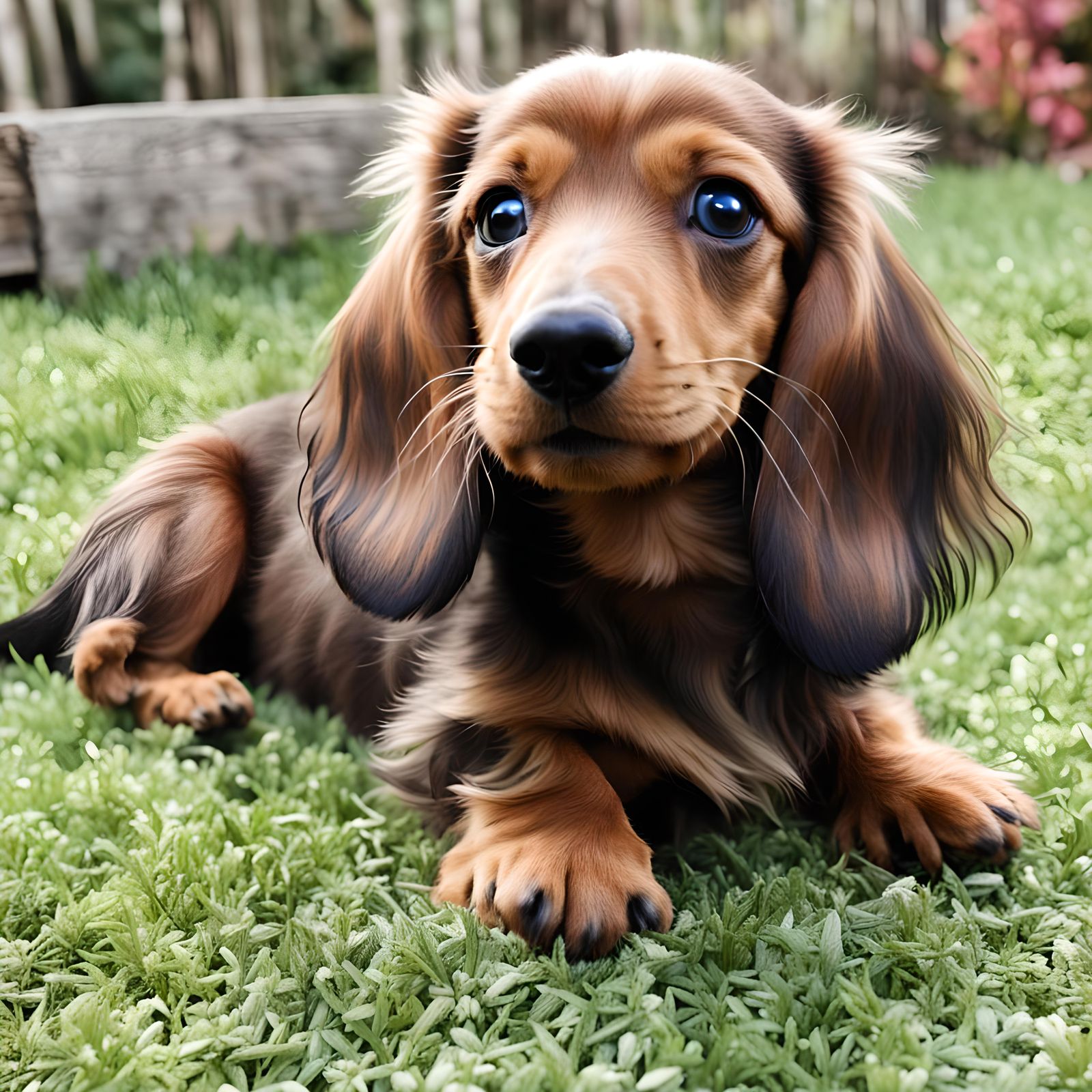 Miniature Dachshund with Puppies Seeks New Home