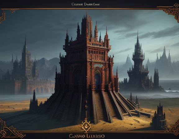 Fantastical Candlestick Holder in Detailed Digital Painting