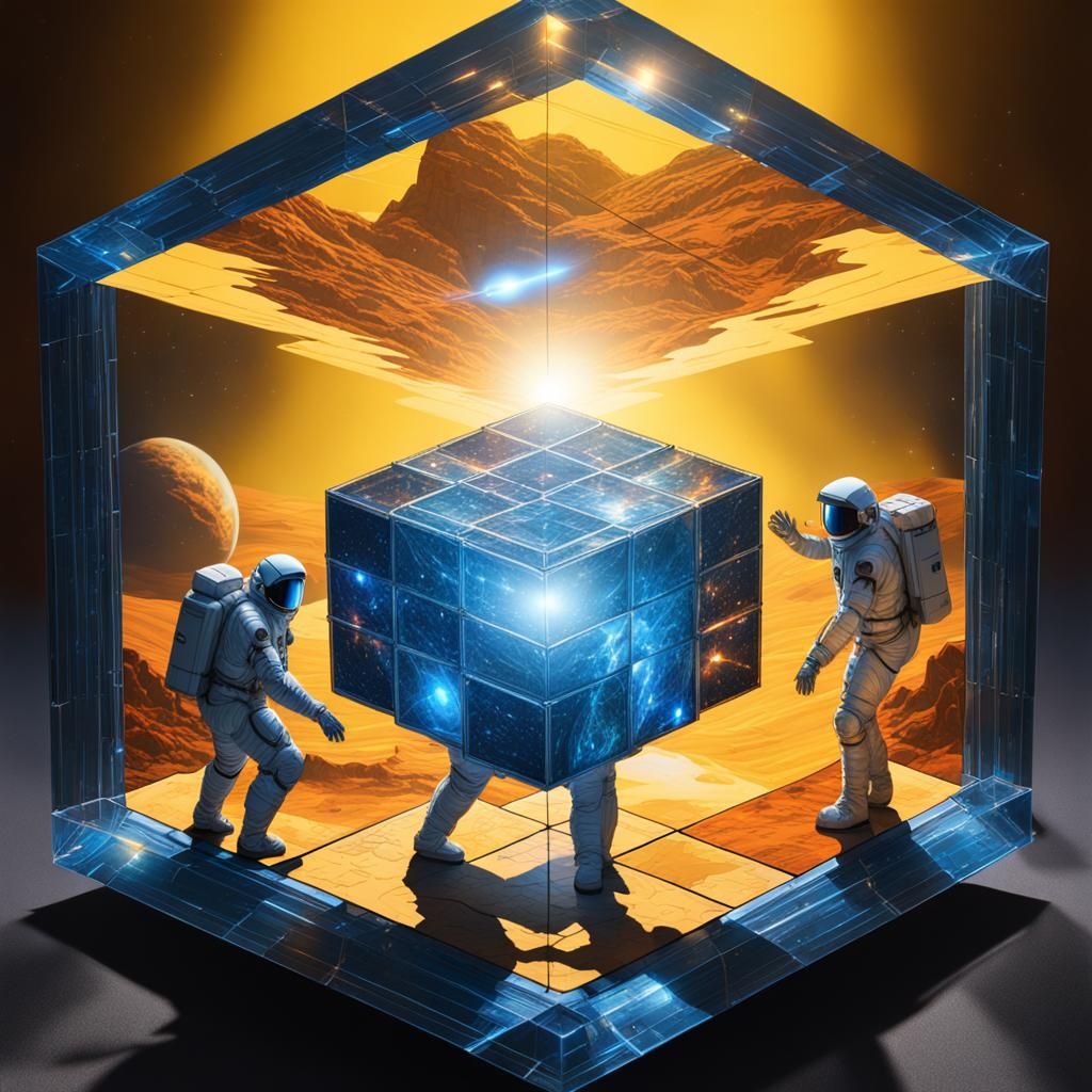 Astronaut in Spacesuit on Alien Planet