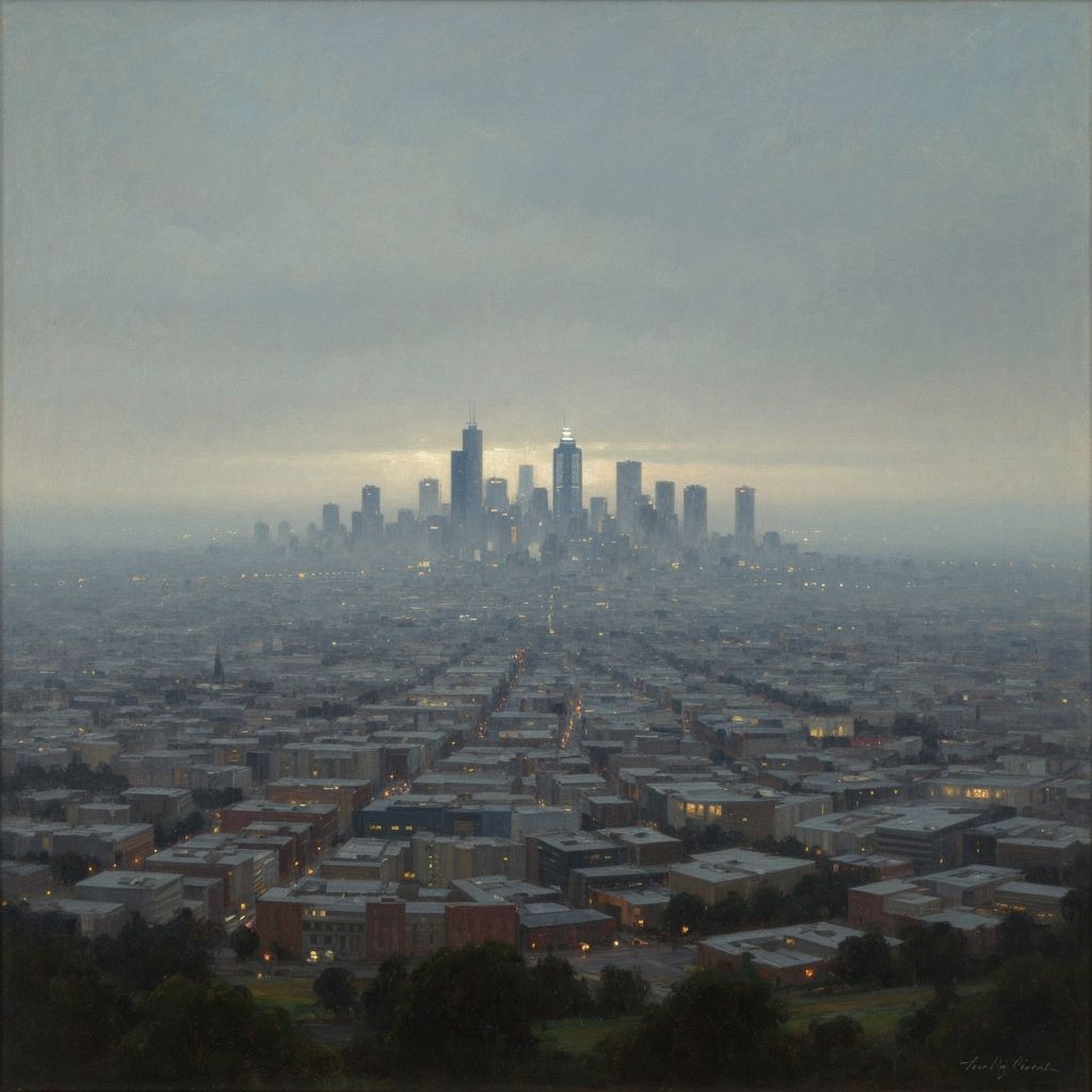 Atmospheric Tonalist Melbourne Landscape Painting