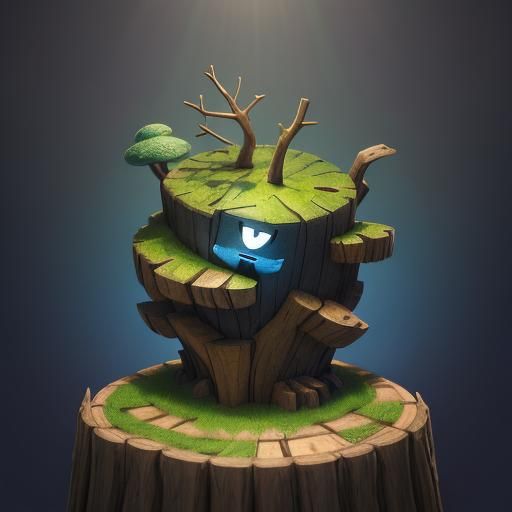 Smiling Jack-in-the-Box in Pixar Style