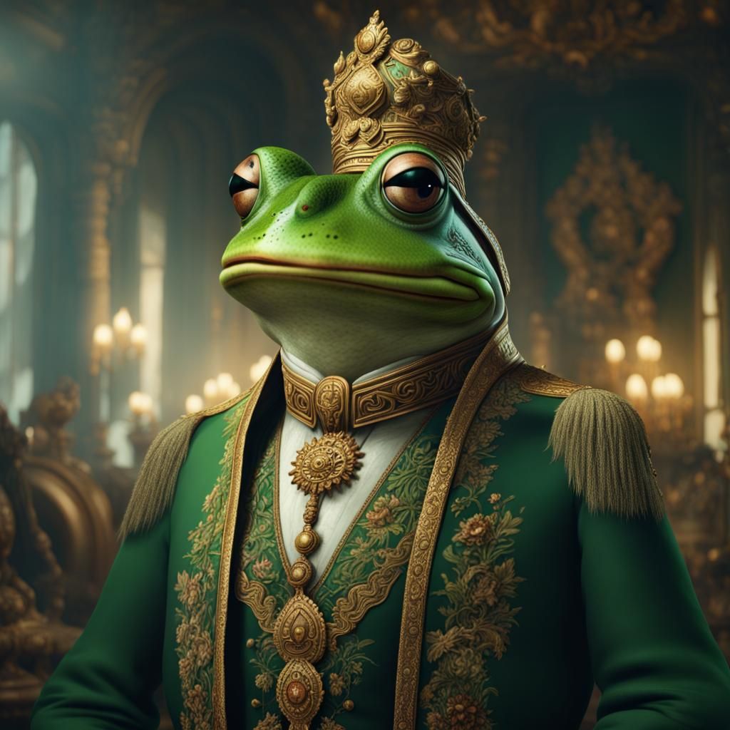 Frog in Ceremonial Clothes: Digital Matte Painting